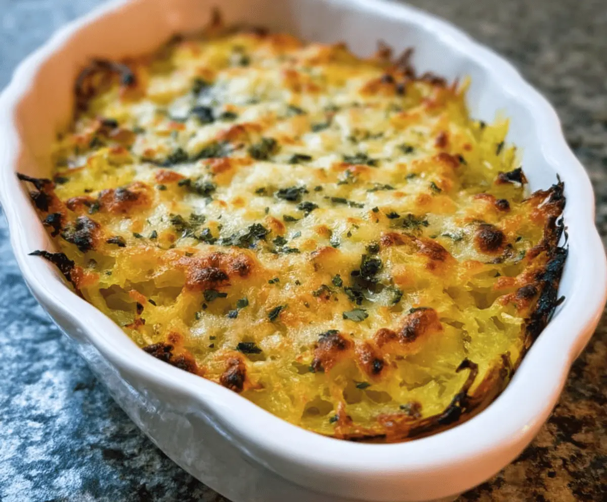 Healthy Spaghetti Squash Au Gratin Recipe