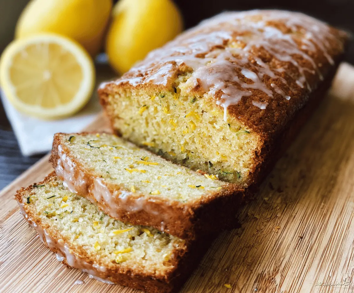 Moist Lemon Zucchini Bread Recipe