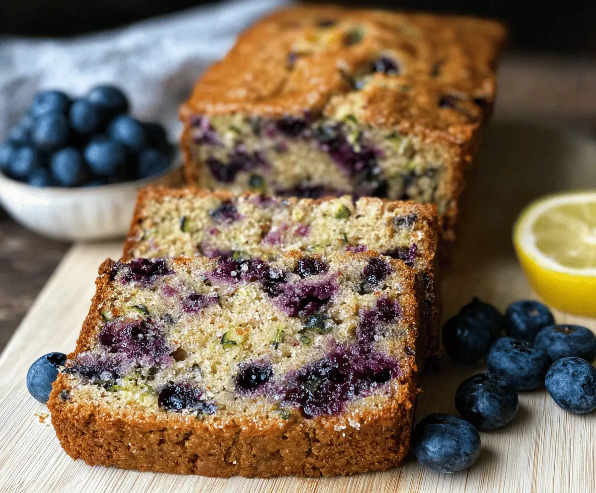 Moist Blueberry Zucchini Bread Recipe