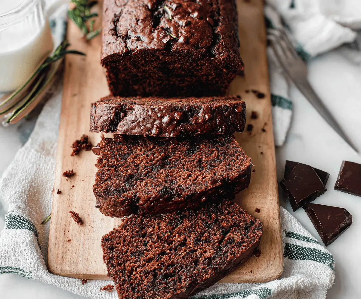Healthy Chocolate Zucchini Bread Recipe