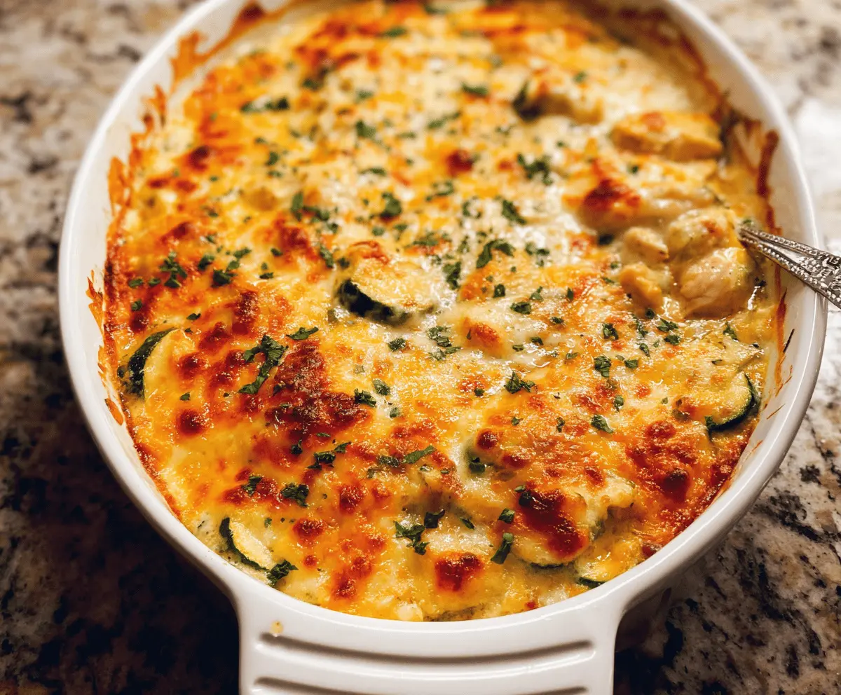 Easy Chicken Zucchini Casserole Recipe for Dinner