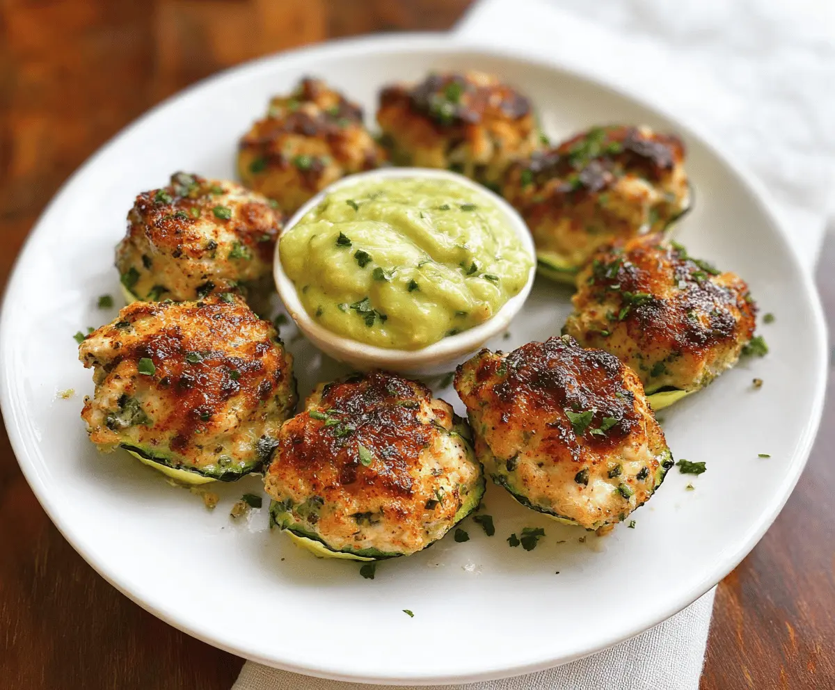 High Protein Chicken Zucchini Poppers Recipe