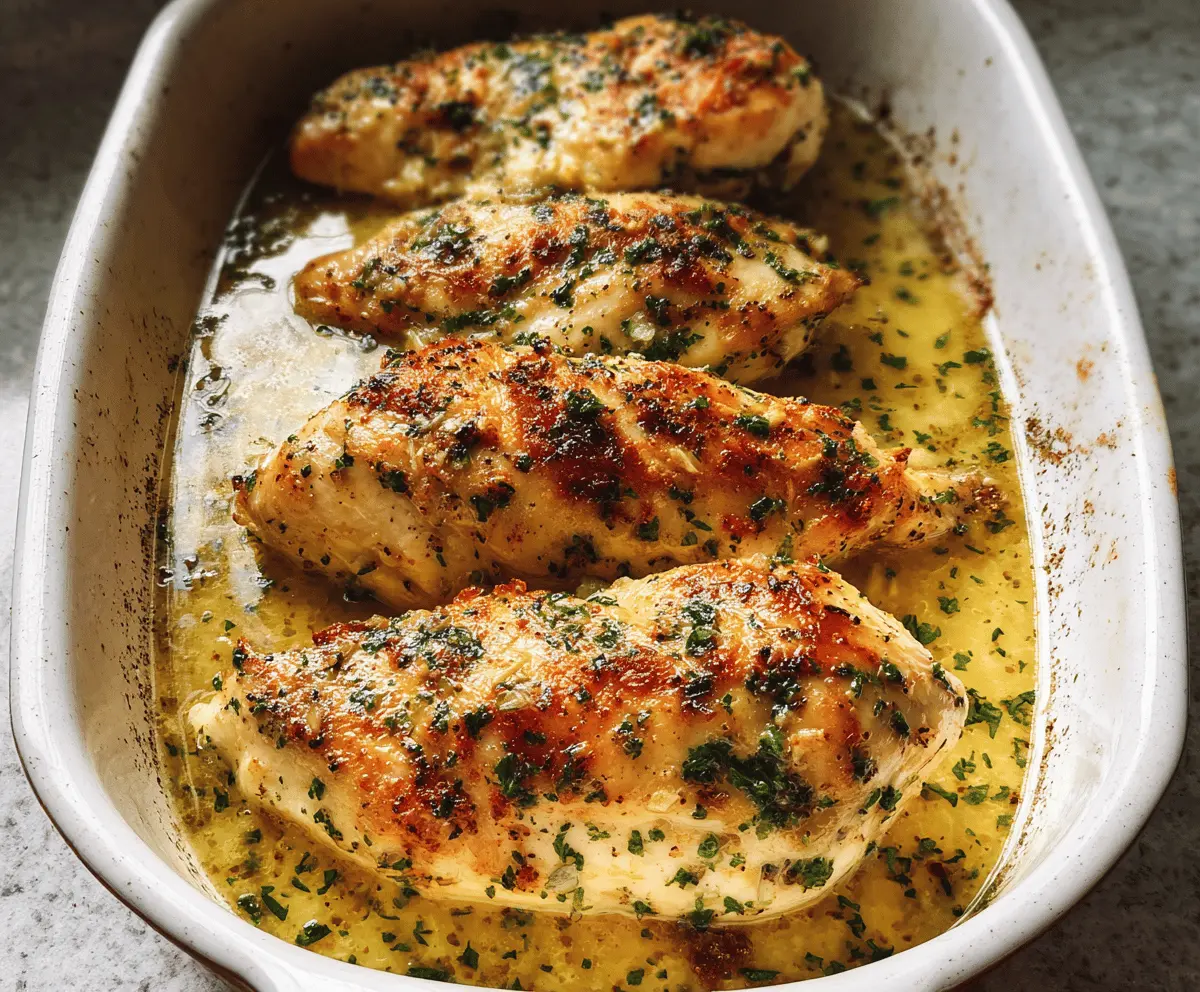Easy Garlic Butter Baked Chicken Breast Recipe