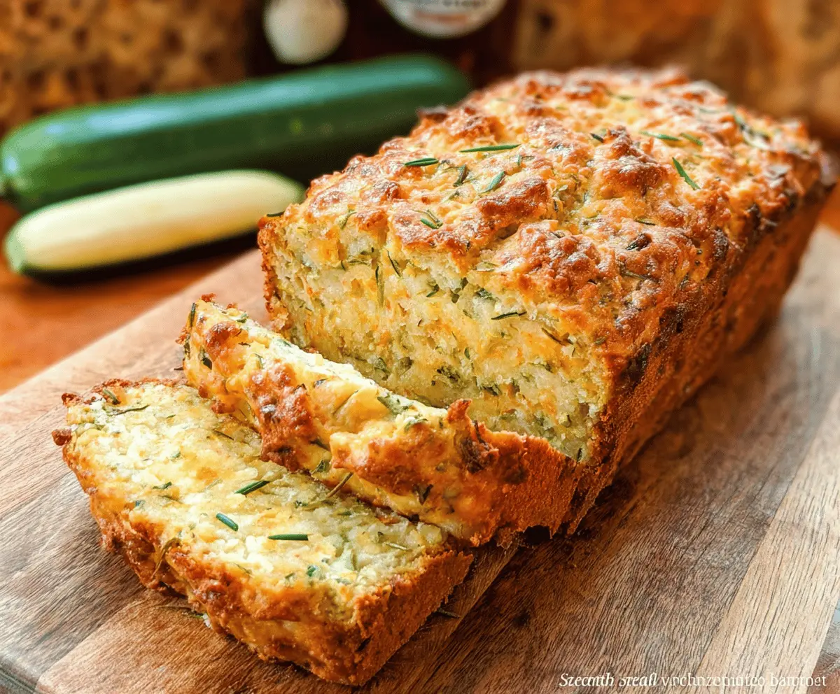 Easy Zucchini Cheddar Herb Beer Bread Recipe