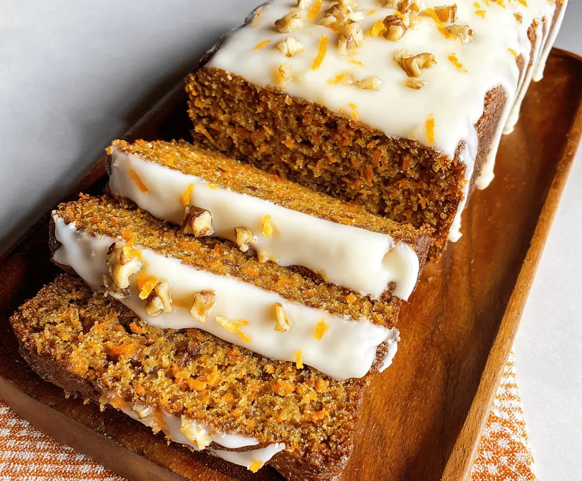 Easy Moist Carrot Bread Recipe