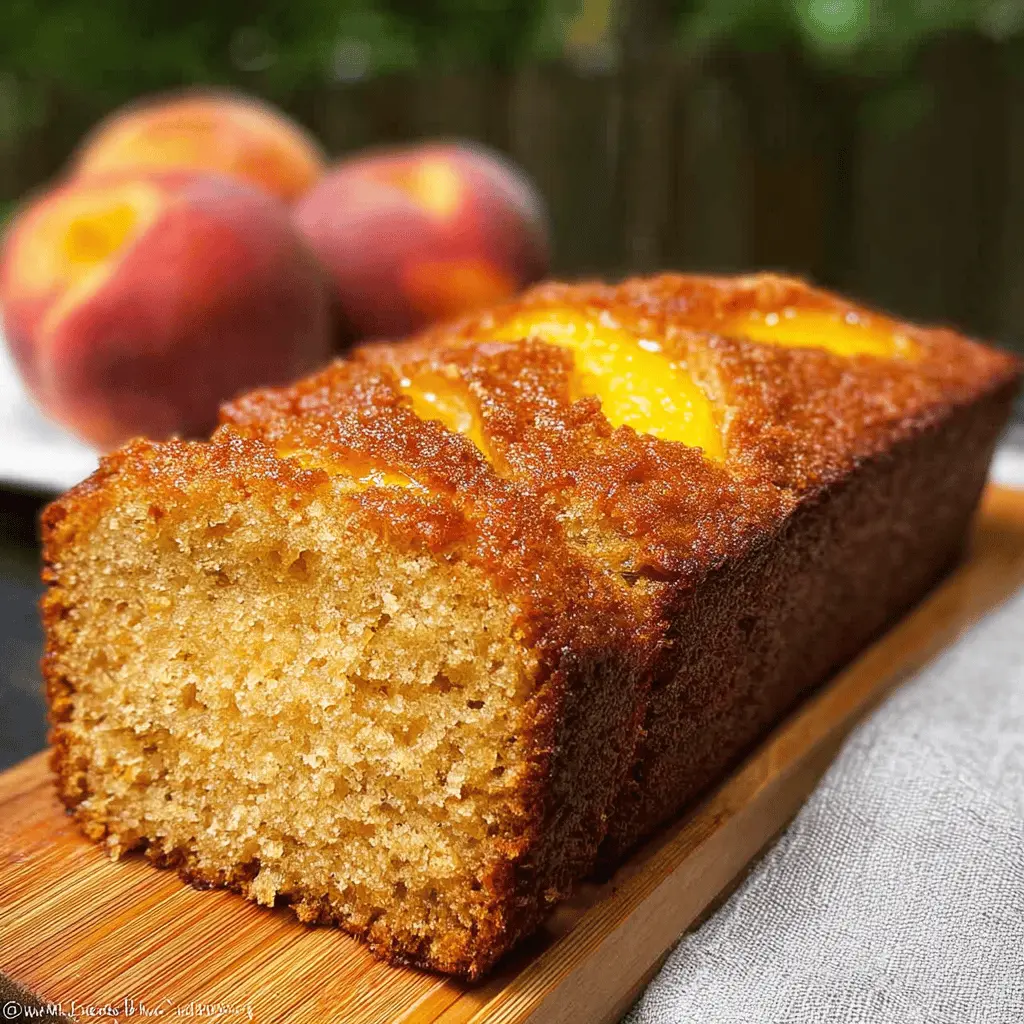Classic Southern Peach Bread Recipe with Warm Spices