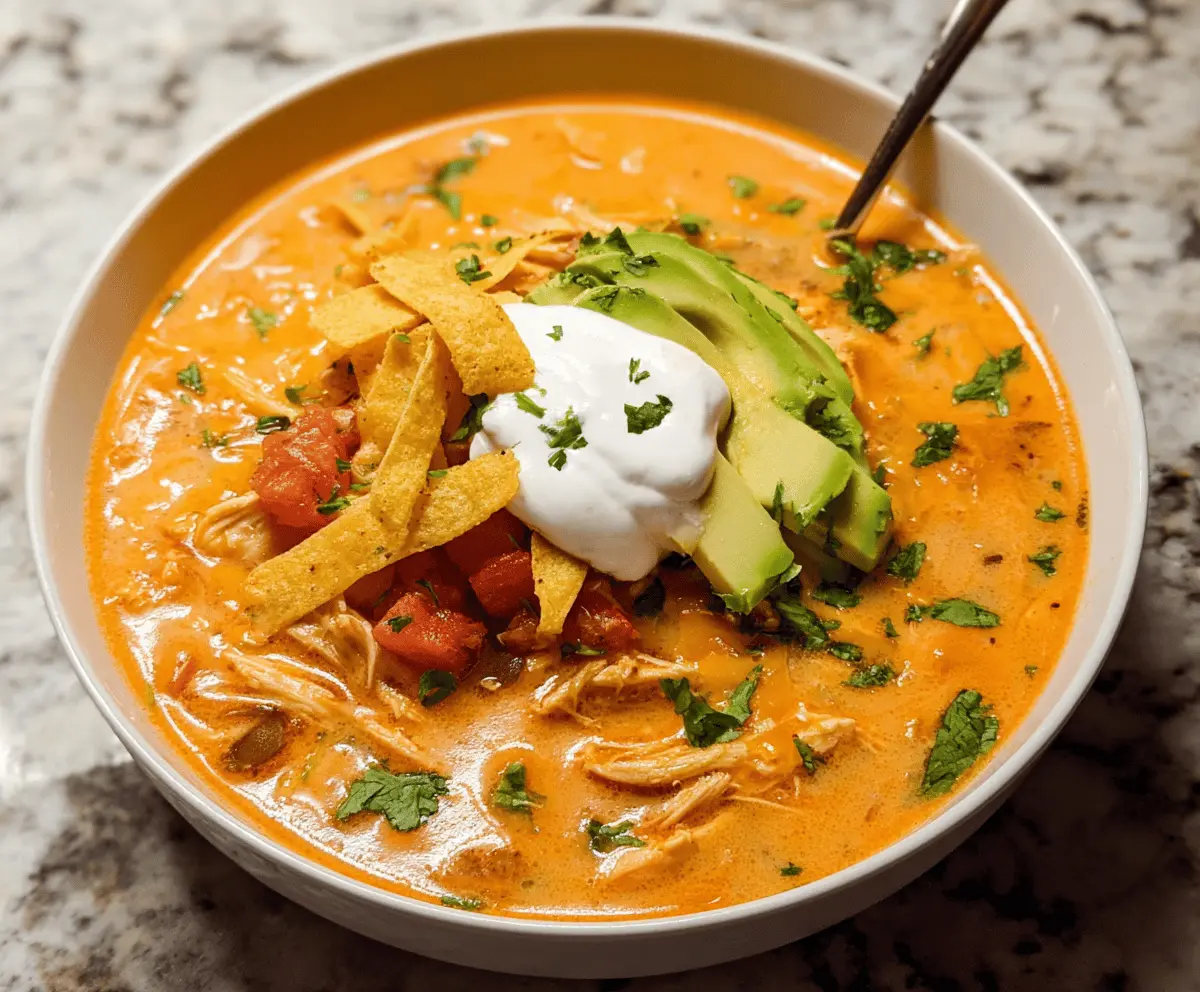 Creamy Chicken Tortilla Soup Recipe