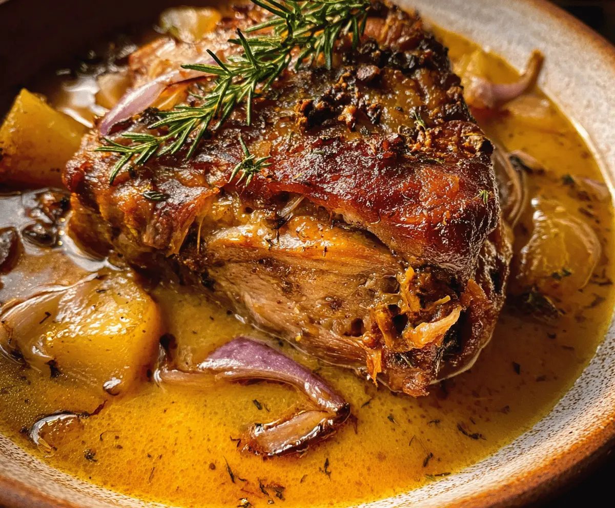 Tender Apple Cider Braised Pork Shoulder Recipe