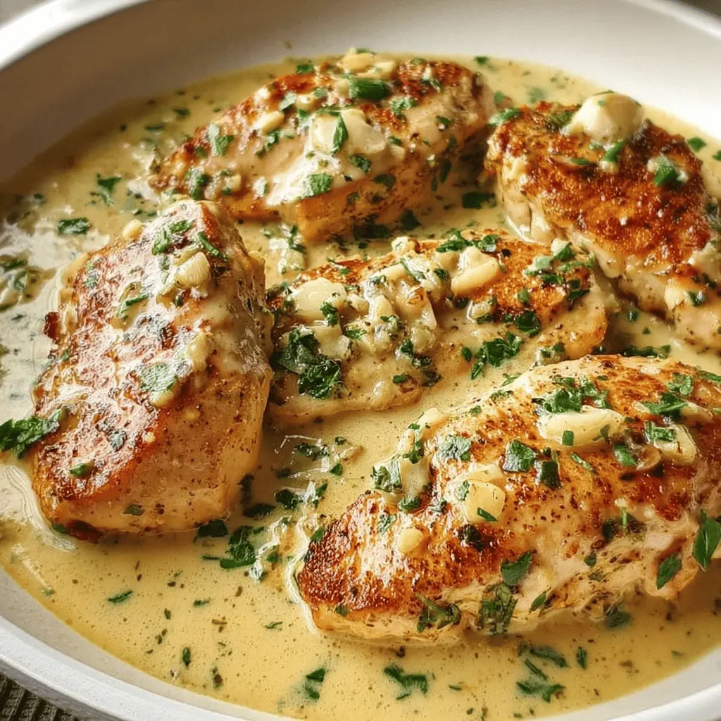 Creamy Garlic Chicken Recipe With Easy Sauce