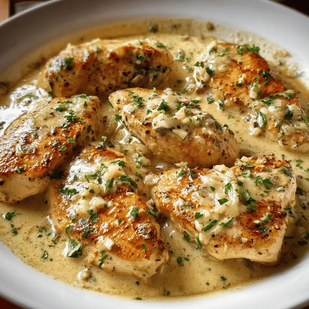 Creamy Garlic Chicken Recipe With Easy Sauce