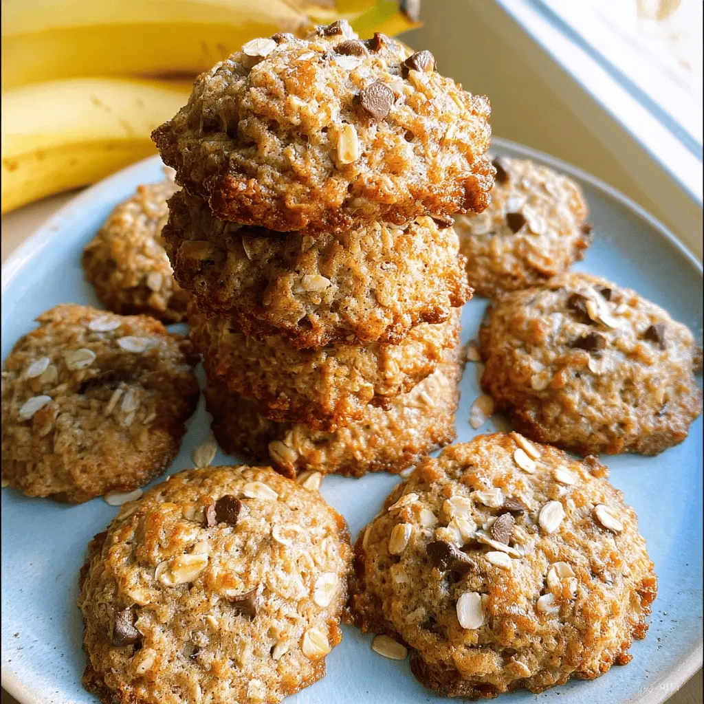 Chewy Banana Oatmeal Cookies Recipe
