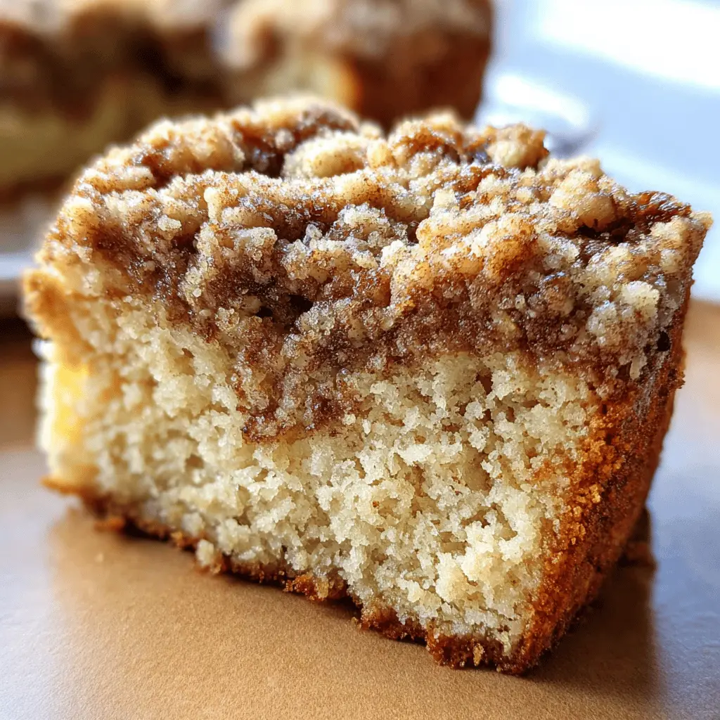 Moist Banana Crumb Coffee Cake With Streusel Topping