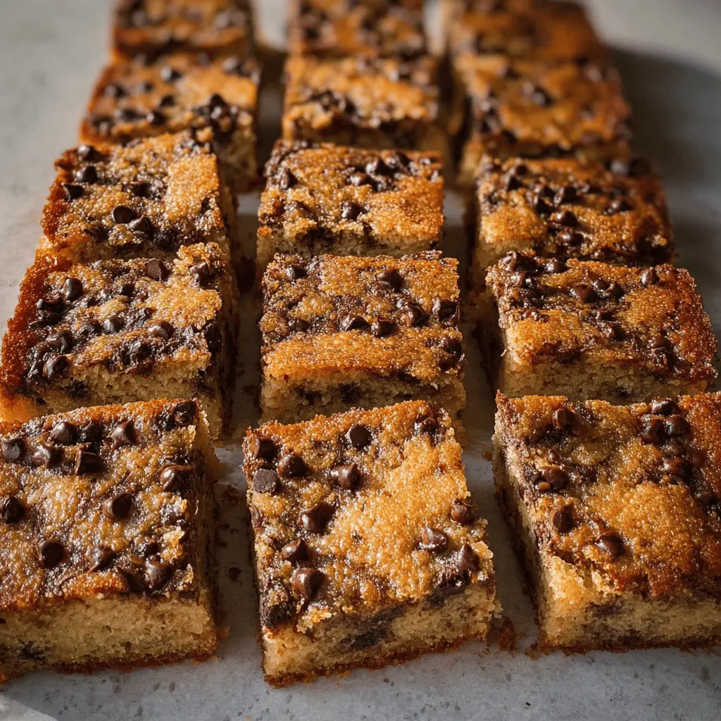 Easy Chocolate Chip Banana Bars Recipe