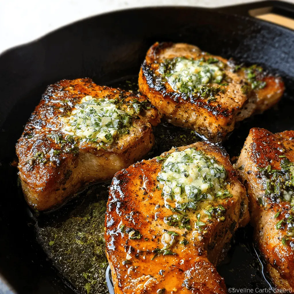 Garlic Butter Pan-Seared Pork Chops Recipe