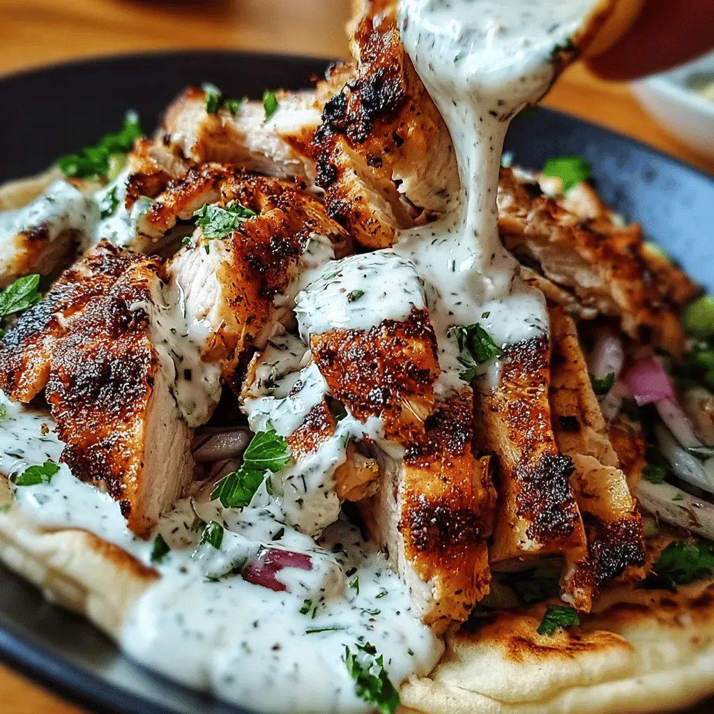 Easy Chicken Shawarma with Creamy Garlic Sauce