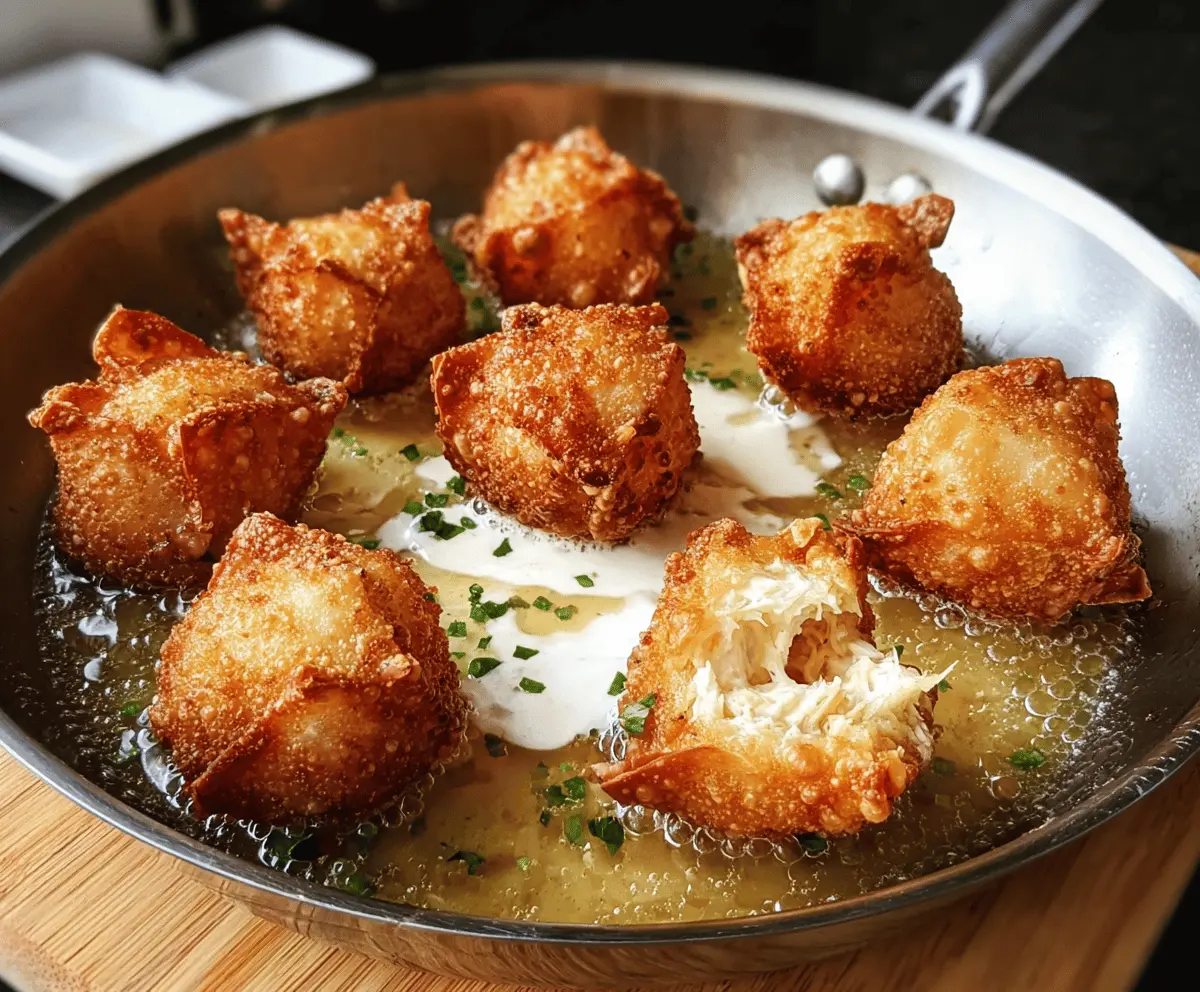 Crispy Crab Rangoon Bombs With Creamy Filling