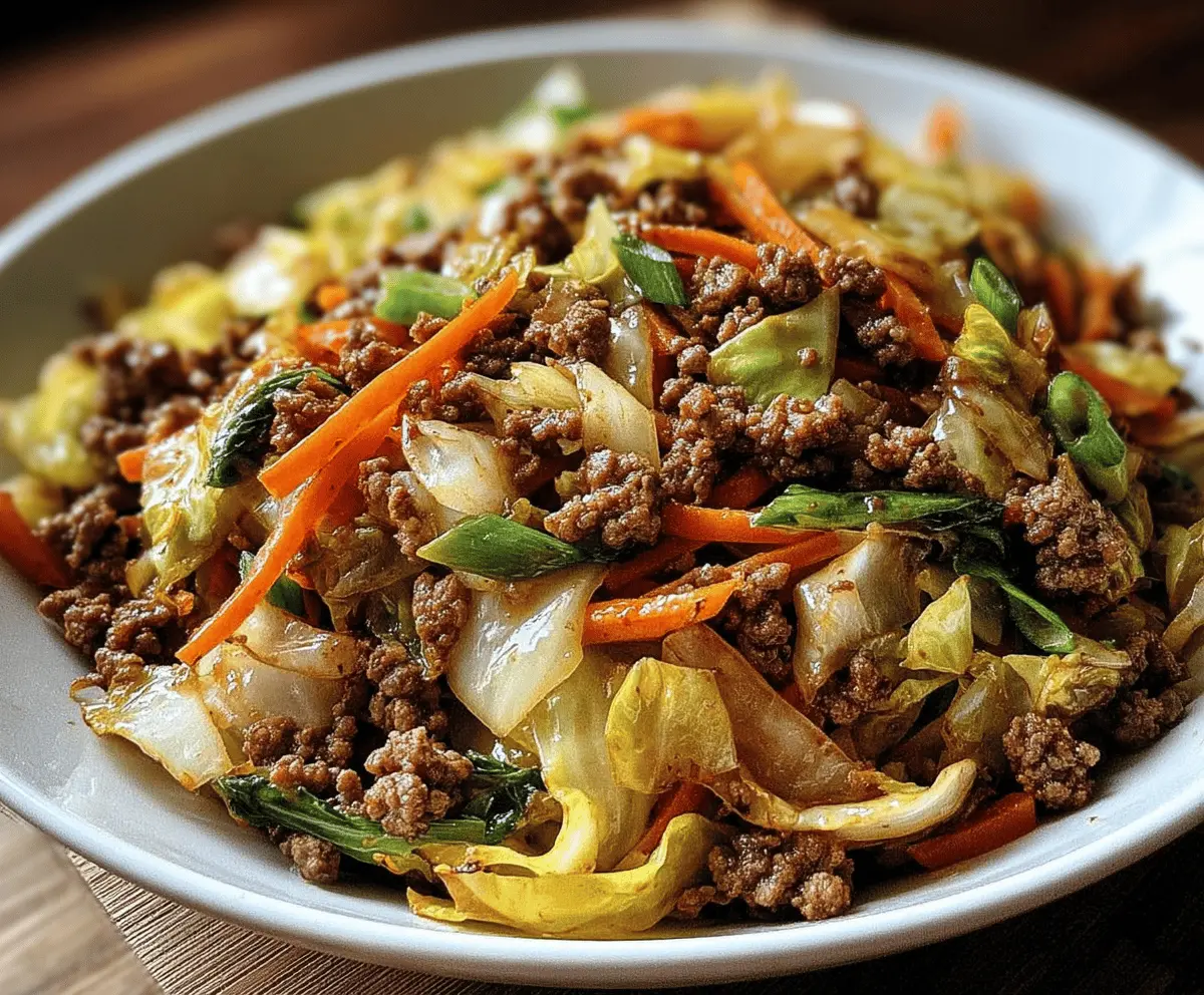 Healthy Chinese Beef and Cabbage Stir Fry Recipe