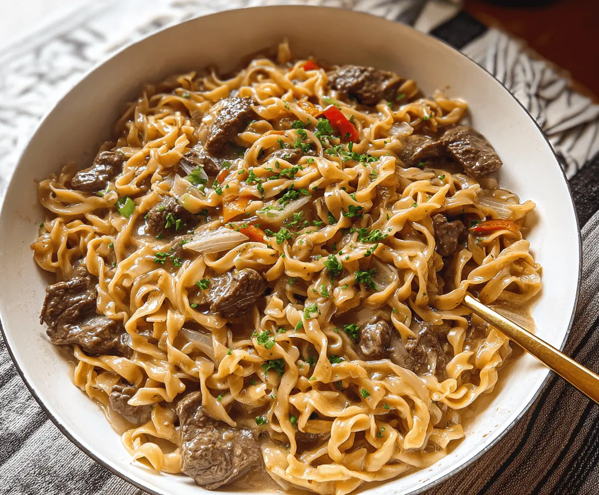 Easy 30-Minute Beef and Noodles Recipe