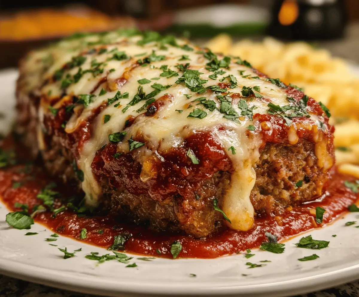 Stuffed Italian Meatloaf Recipe with Cheese