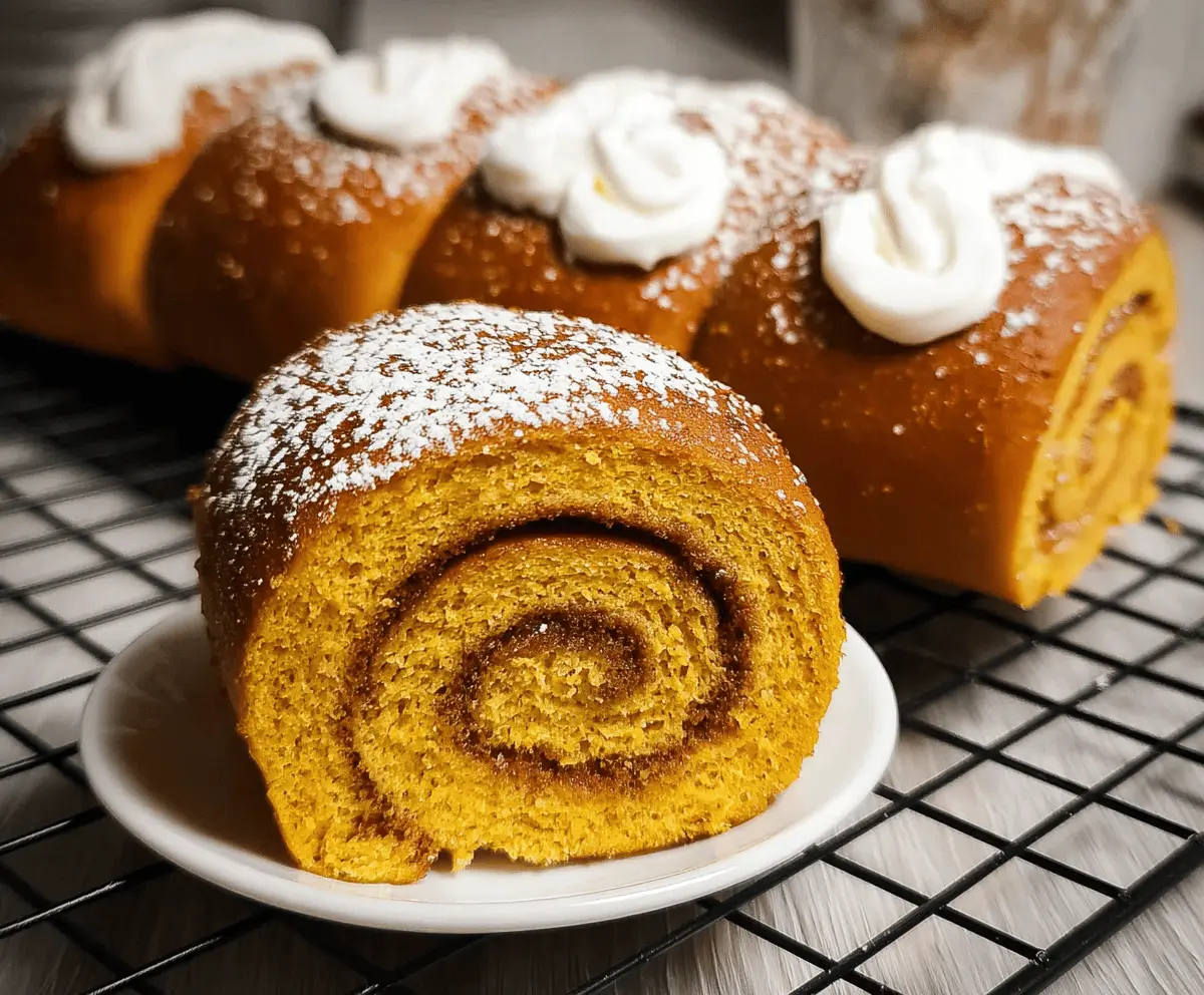 Soft and Creamy Pumpkin Roll Recipe