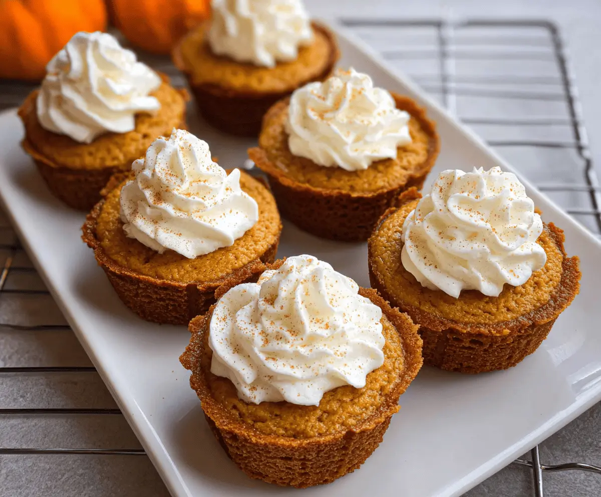 Easy Pumpkin Pie Cupcakes with Creamy Frosting