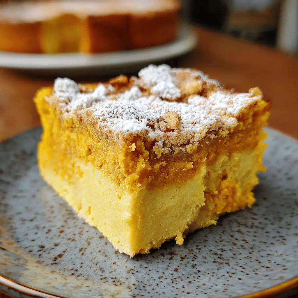 Easy Pumpkin Magic Custard Cake Recipe