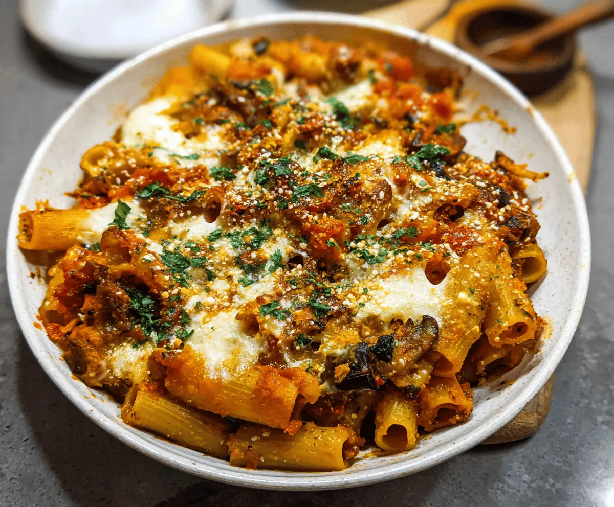 Creamy Pumpkin Tomato Pasta Bake Recipe