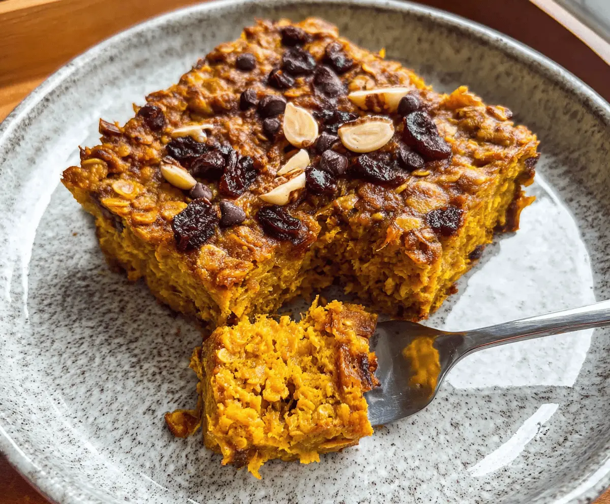 Easy Pumpkin Baked Oatmeal for Cozy Mornings
