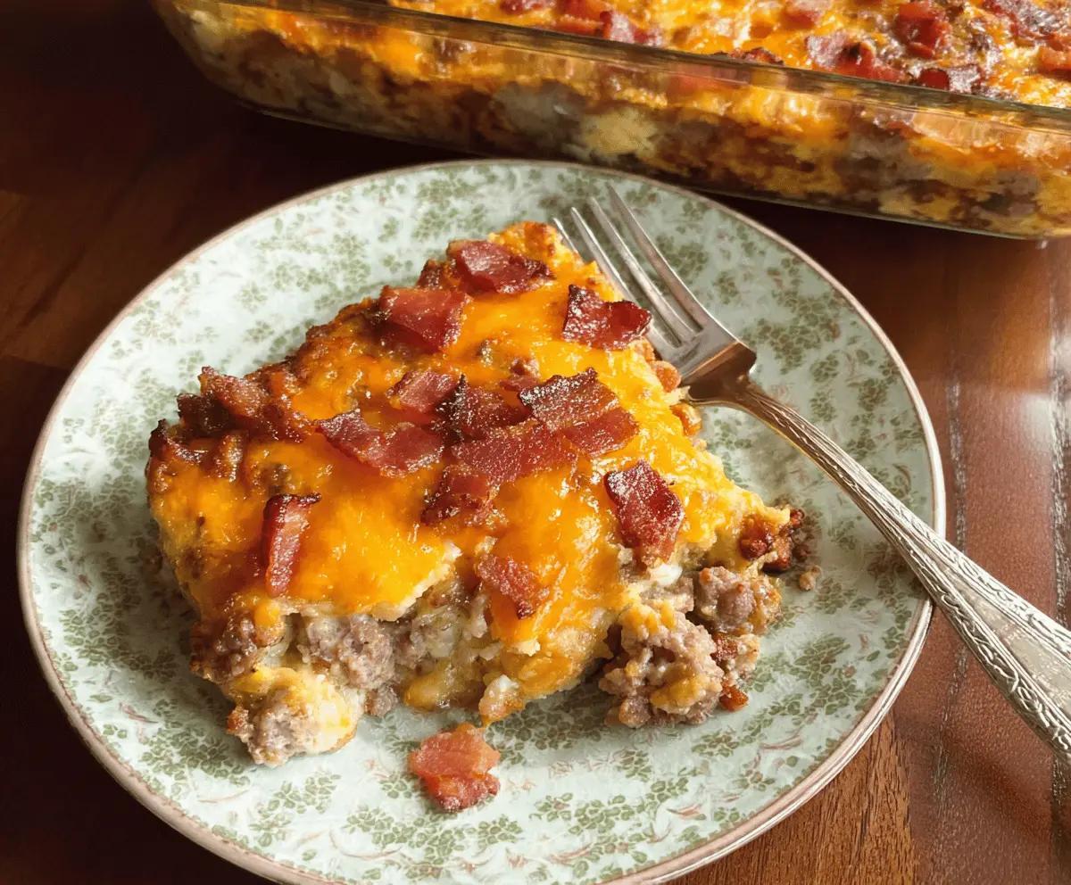 Easy Low-Carb Bacon Cheeseburger Casserole Recipe