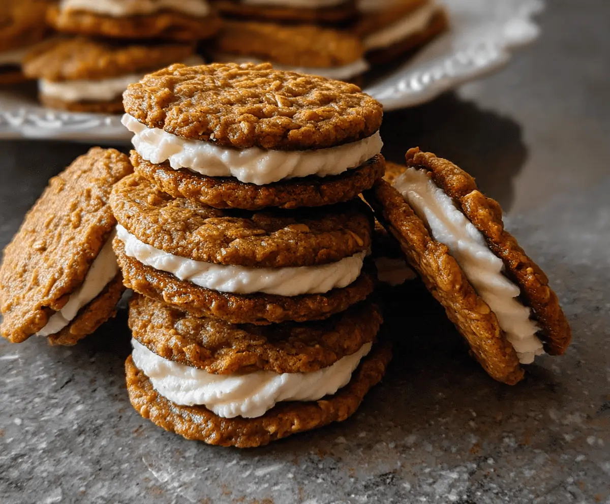 Soft Pumpkin Oatmeal Cream Pies Recipe