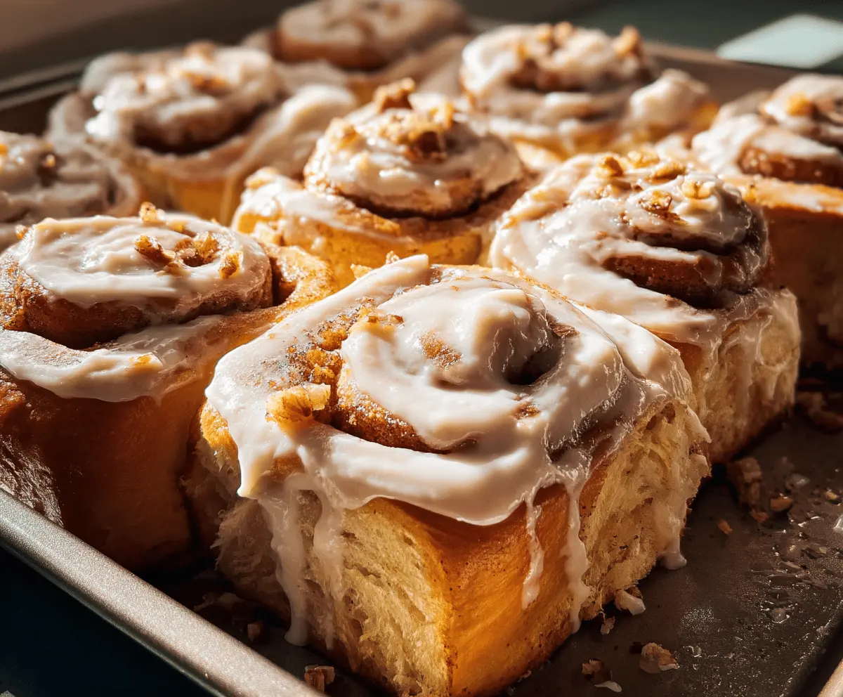 Banana Bread Cinnamon Rolls With Cream Cheese Frosting