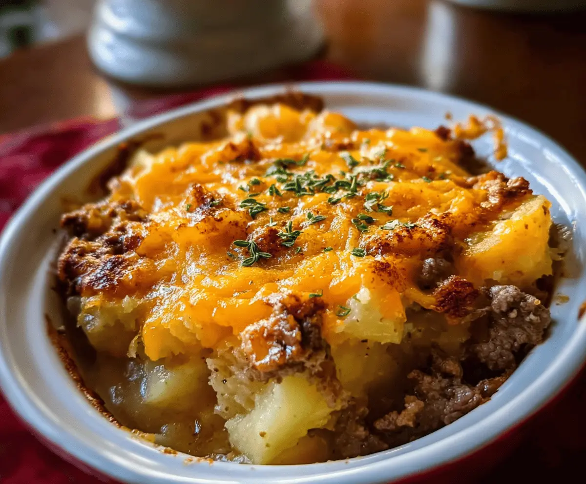 Slow Cooker Steak and Cheddar Potato Casserole Recipe