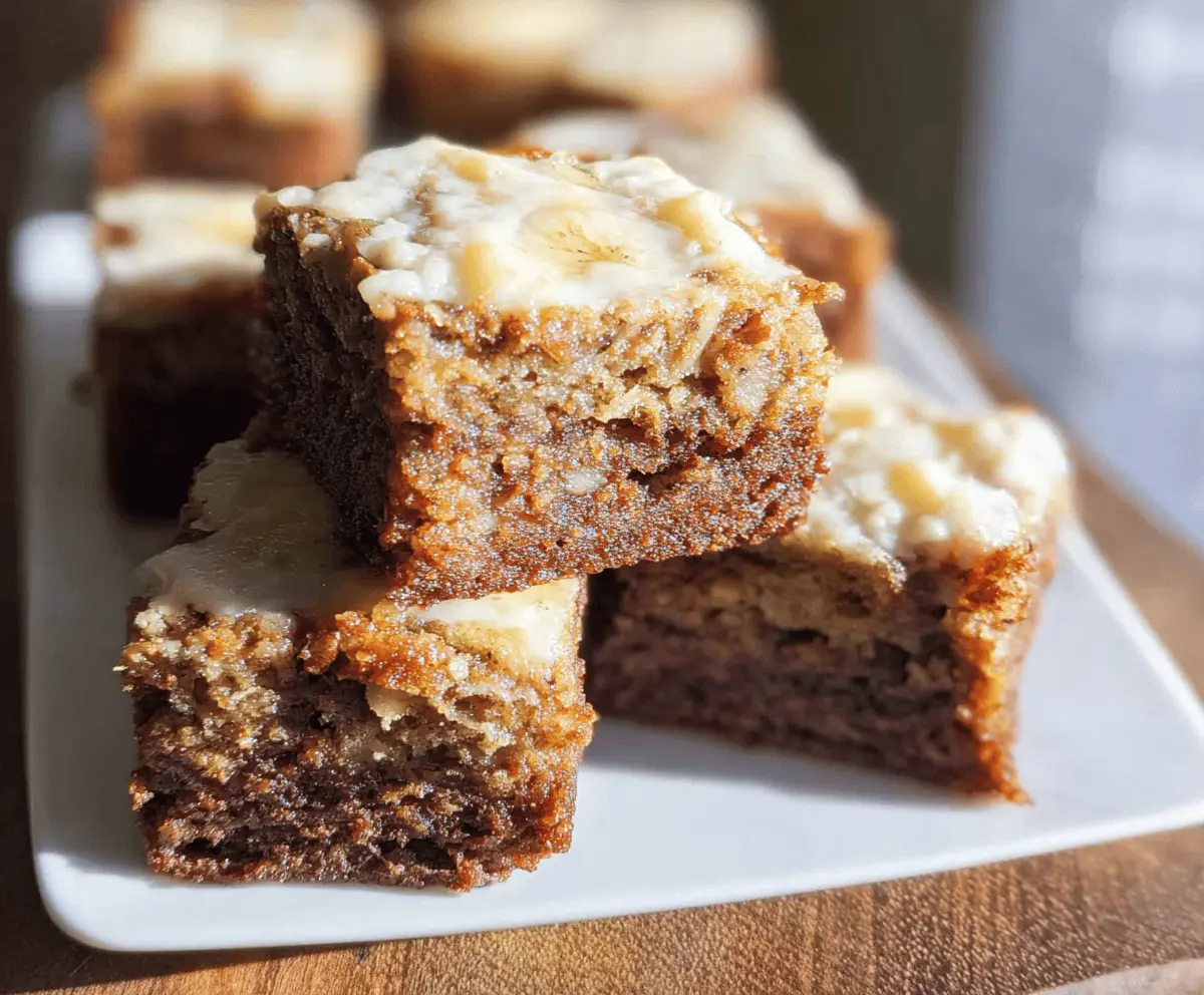 Moist Banana Bread Brownies Recipe