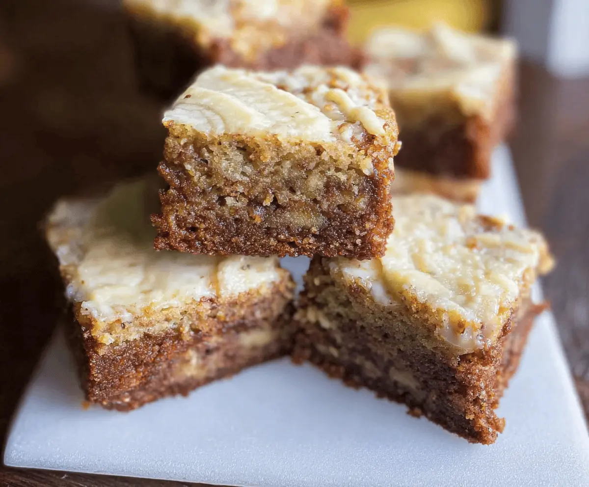 Moist Banana Bread Brownies Recipe