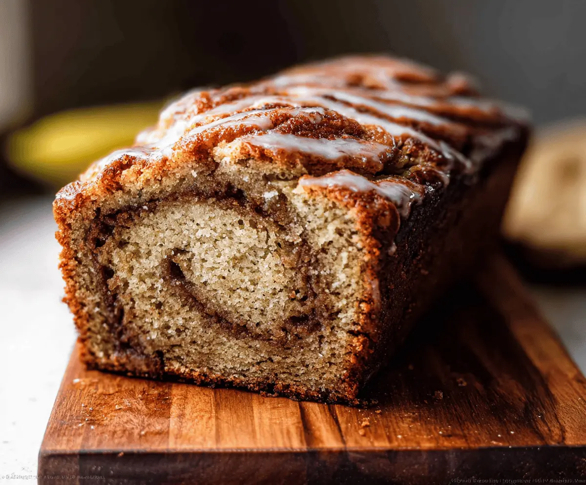 Easy Homemade Cinnamon Swirl Banana Bread Recipe