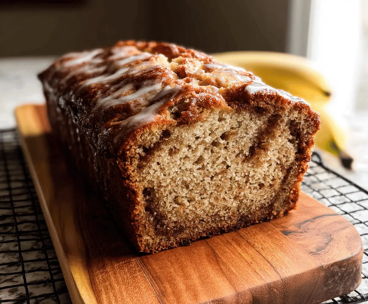 Easy Homemade Cinnamon Swirl Banana Bread Recipe
