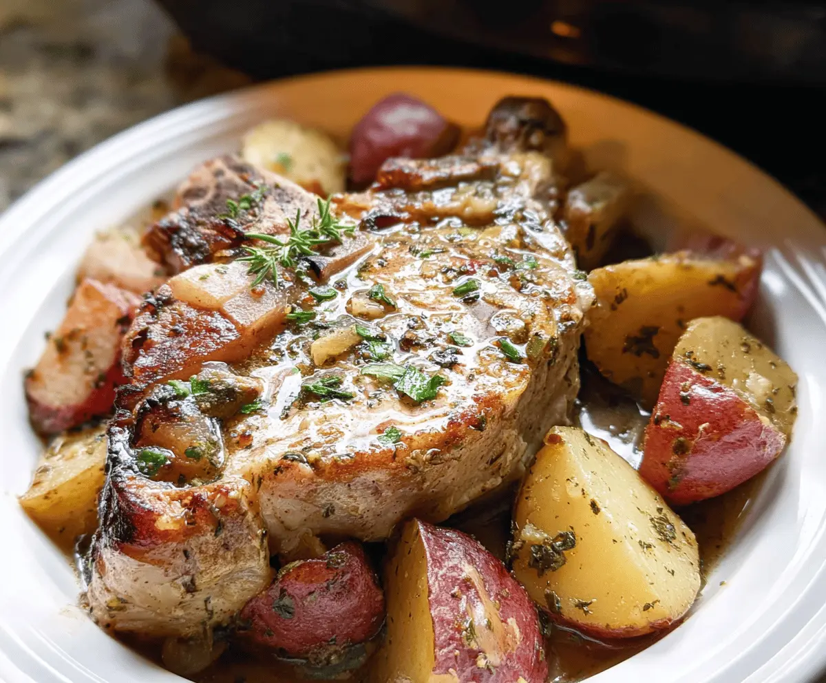 Easy Crock Pot Pork Chops and Potatoes Recipe