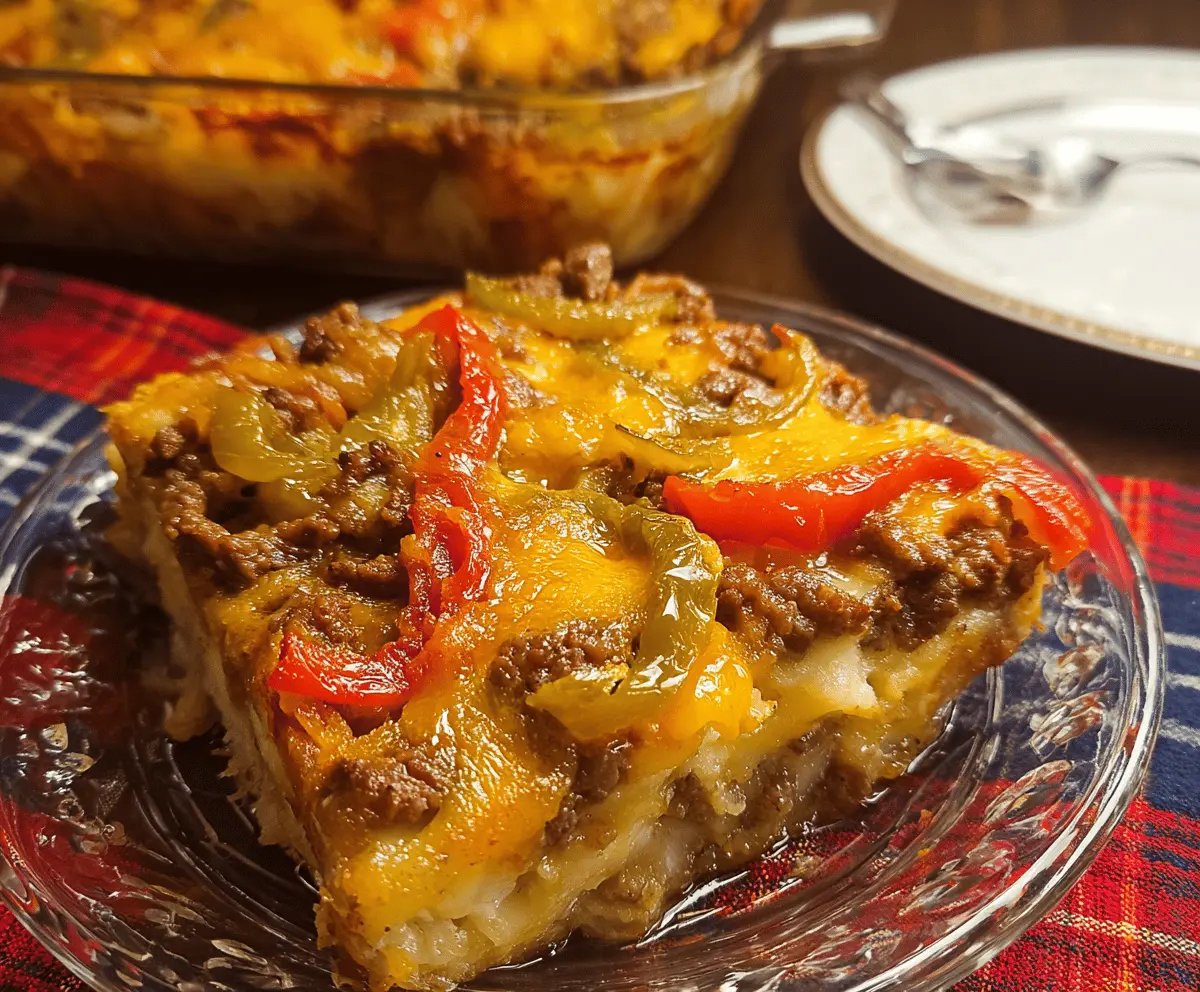 Southern Five Layer Beef Casserole Recipe