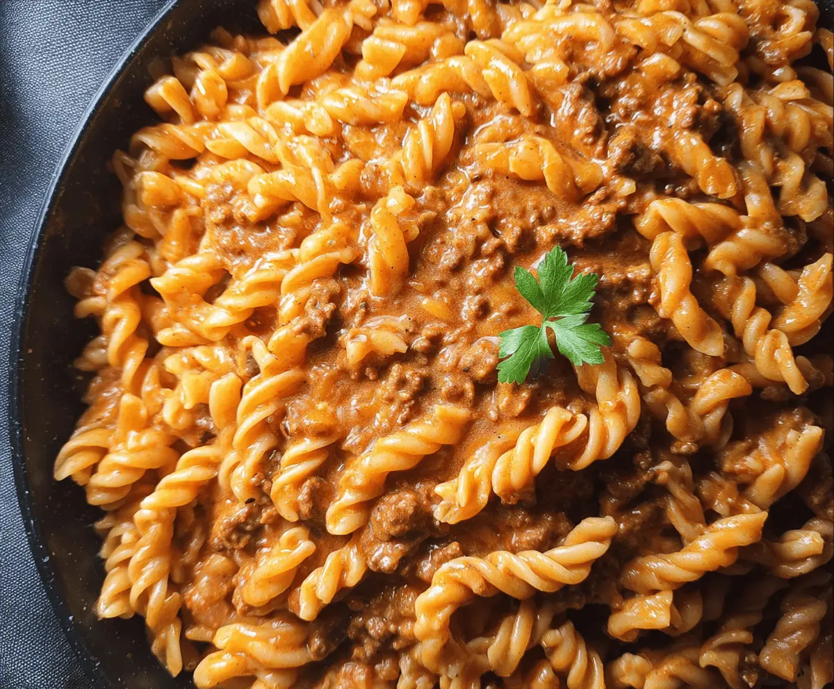 Creamy High-Protein Beef Pasta Recipe