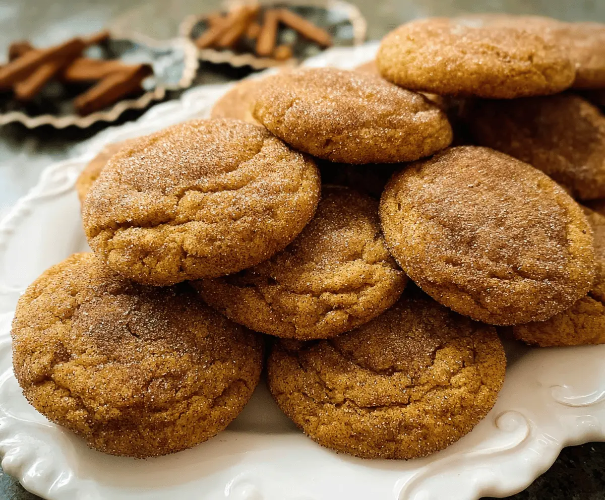 Brown Butter Pumpkin Snickerdoodle Cookies Recipe