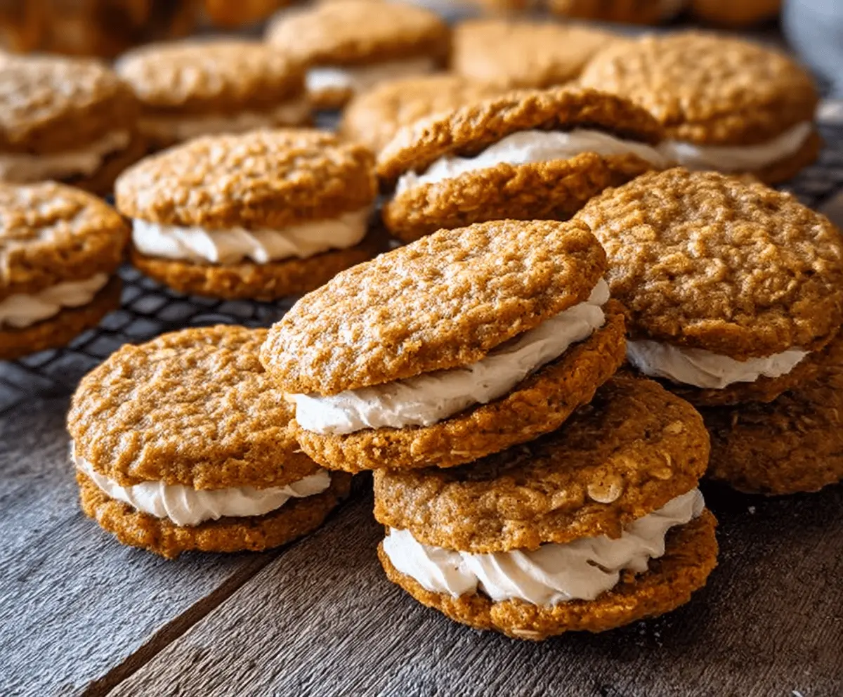 Easy Pumpkin Oatmeal Cream Pies