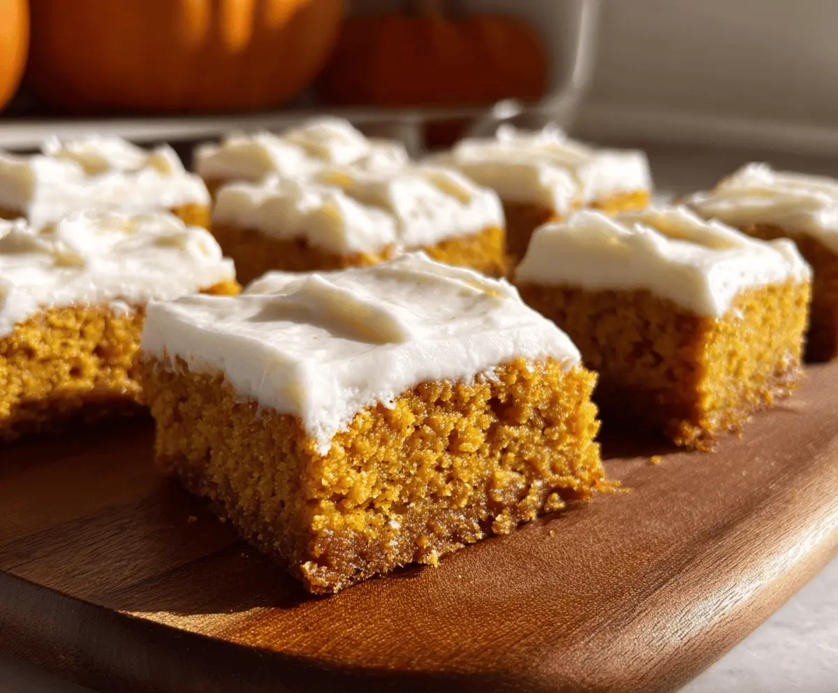 Easy Pumpkin Bars Recipe for Fall Baking