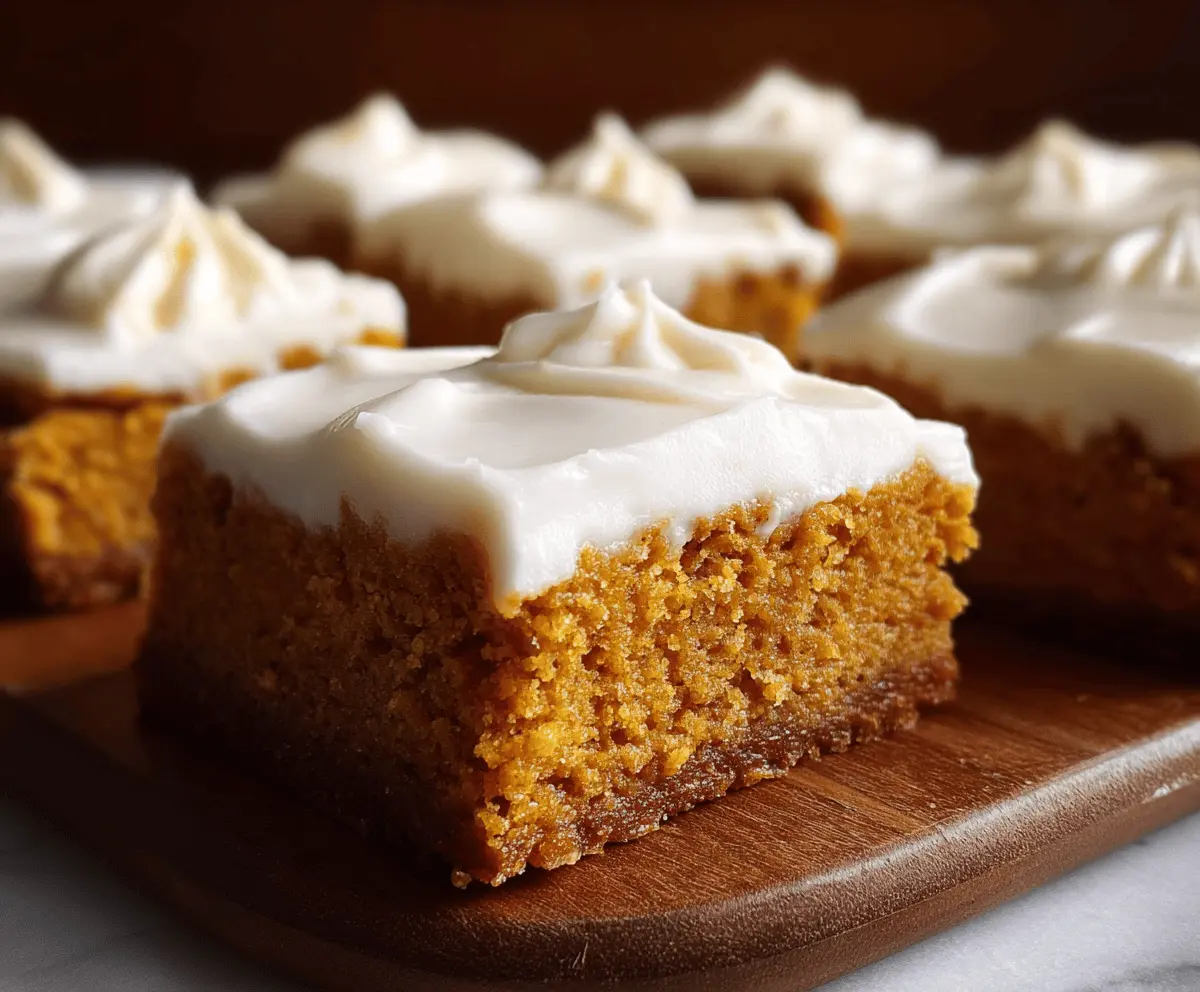 Easy Pumpkin Bars Recipe for Fall Baking