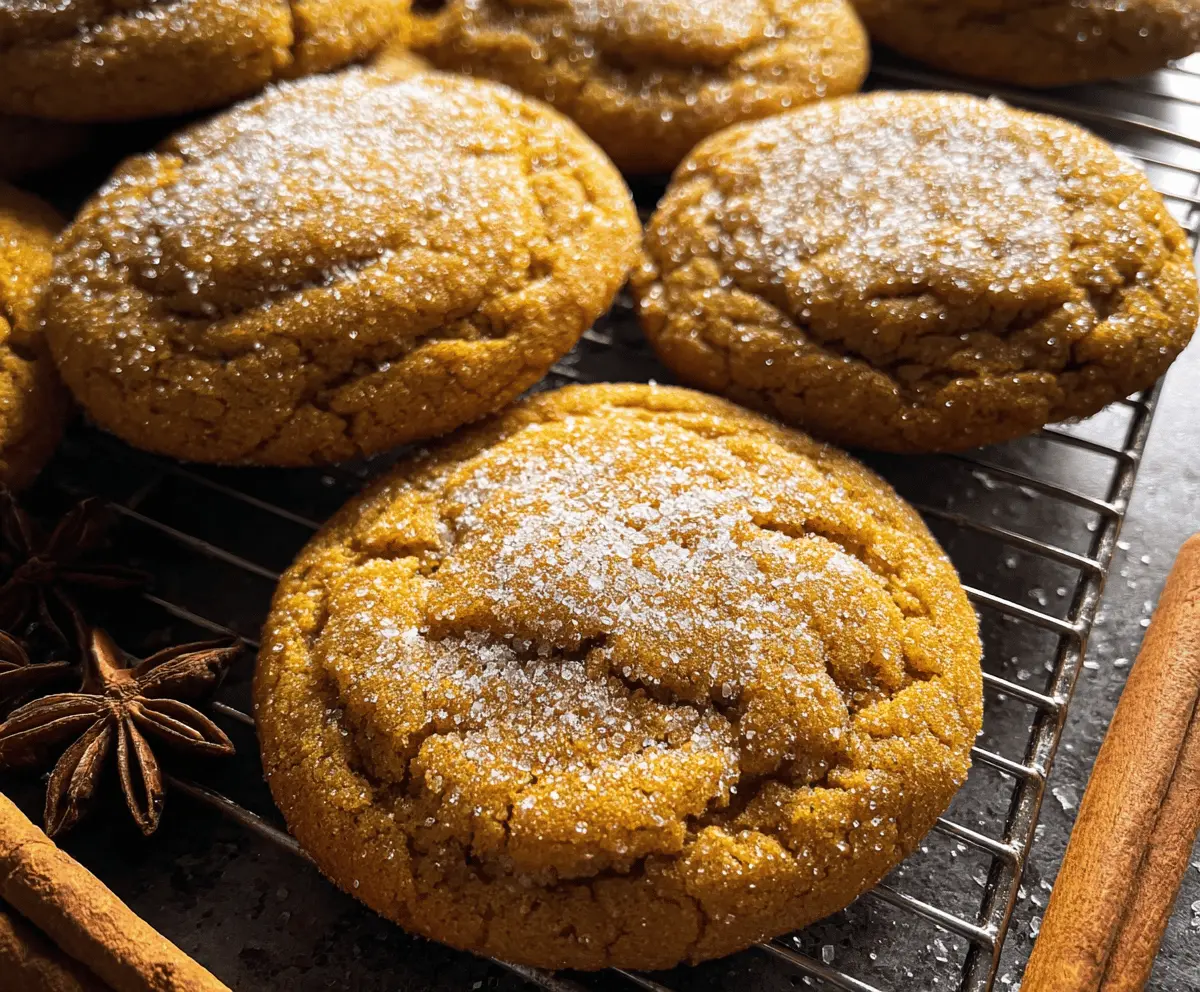 Soft and Chewy Pumpkin Spice Cookies