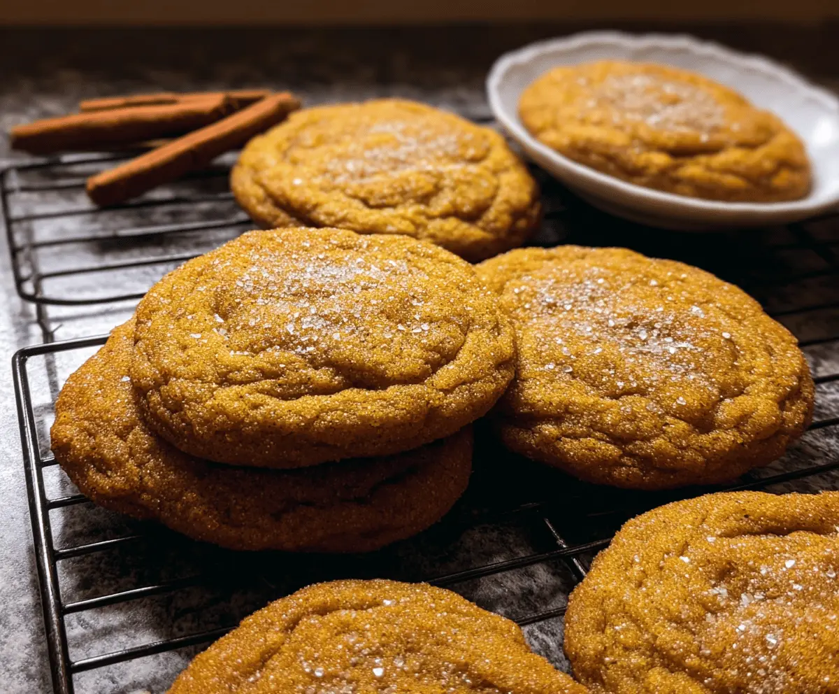 Soft and Chewy Pumpkin Spice Cookies