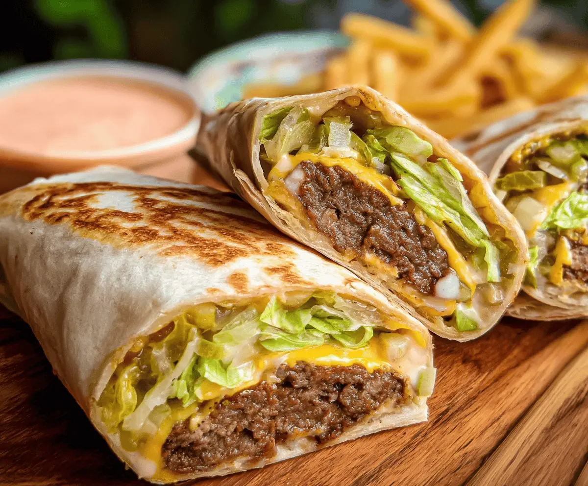 Homemade Big Mac Wraps With Easy Special Sauce