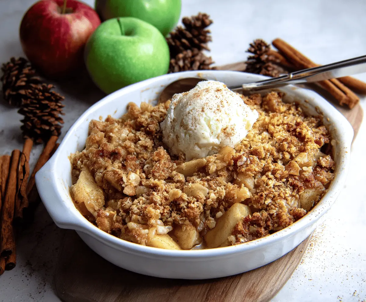 Almond Flour Apple Crisp