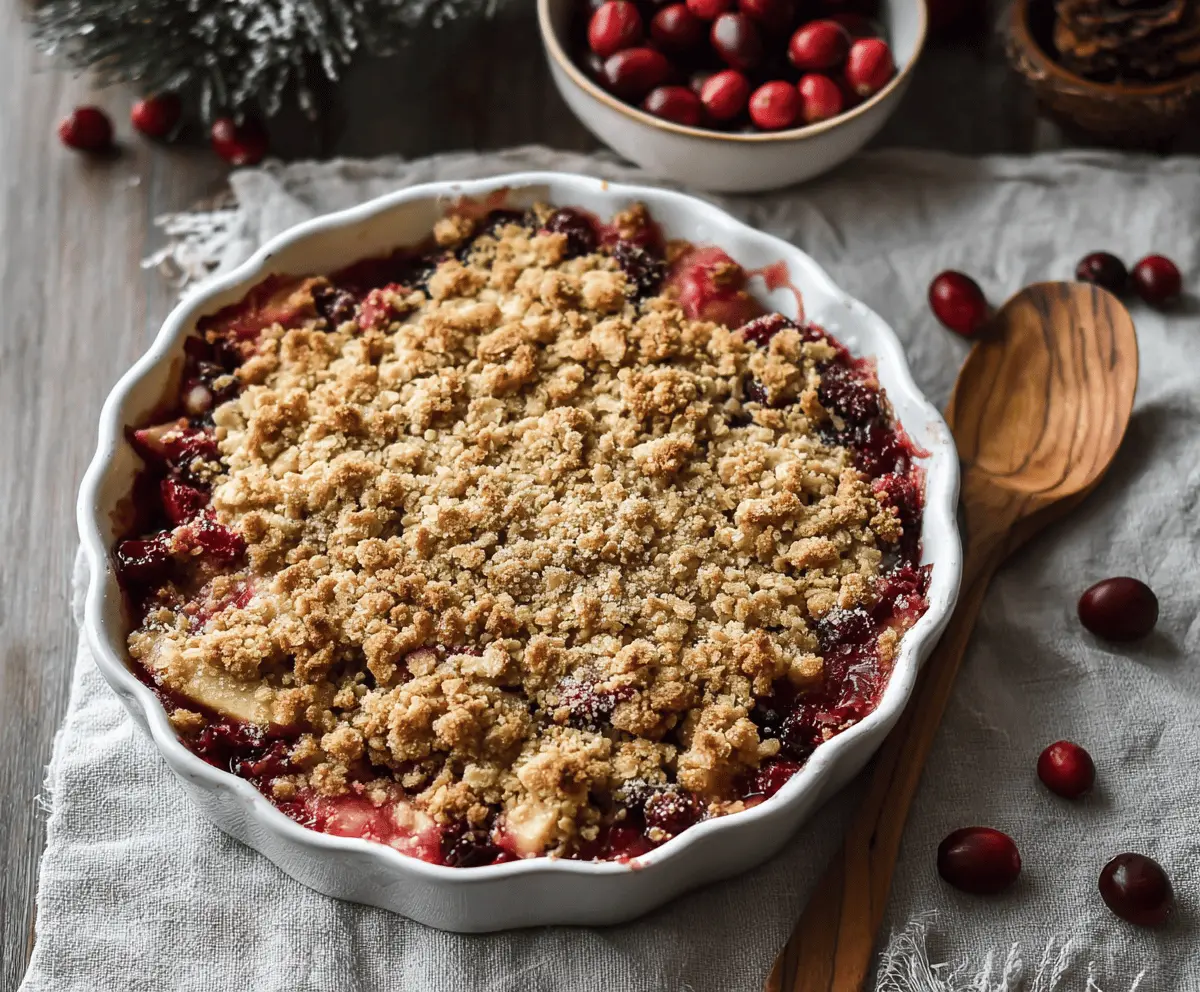 Apple Cranberry Crisp