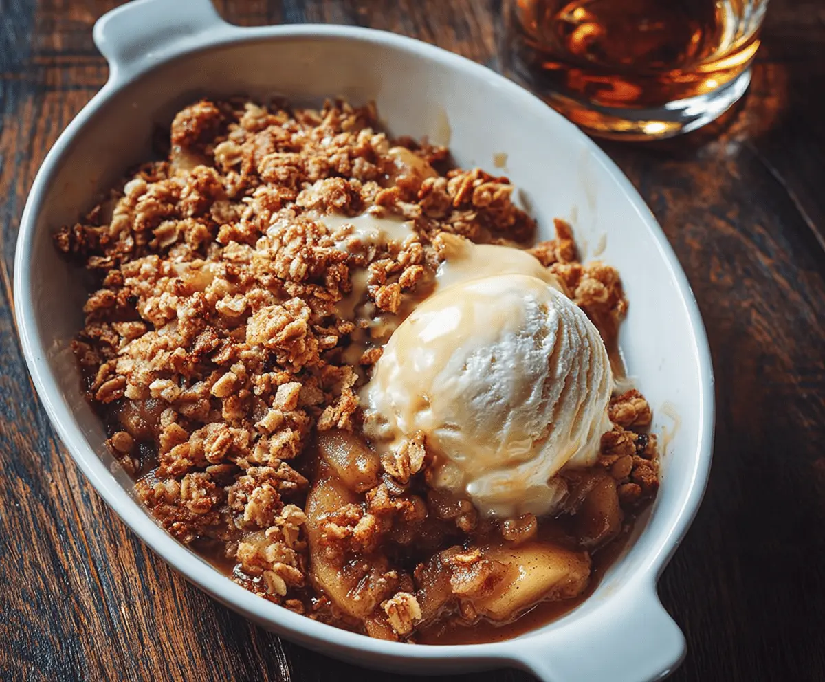 Bourbon Apple Crisp