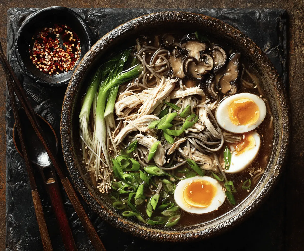 Chicken Soba Noodle Soup